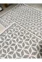 حصيرة حمام من القطن الطبيعي المحيط 2 قطع 60x100+50x60 سم - رمادي - 2