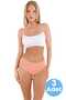 Women's Cotton Combed Single Jersey Fabric Bikini Panties Women's Bikini Panties 3 Pieces - 7
