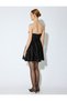 Sequined Mini Sweetheart Neckline Evening Dress - 4