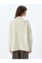 Long Sleeve Turtleneck Oversized Hair Knit Sweater - 4