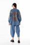 Embroidered Denim Set - 3
