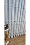 Farbateks Dikim Lizvon Gray Anthracite Striped 1/2 Layer Pleated Tulle Curtain - 4