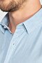 Slim Fit Long Sleeve Slim Fit Double Pocket Unisex Blue Shirt - 5