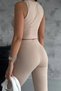 Beige Women's Vest and Trousers Set - 5