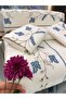100% Cotton Satin Embroidery Embroidered / Bedspread and Duvet Cover Set - Double / 7 Pieces/ |   Elegance - 3