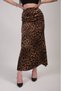 Women's Print Skirt A-Line High Waist Long/Maxi Length 100% Satin Skirt