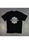 Unisex Black Gangsta Printed T-Shirt