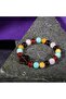 Virgo Zodiac Natural Stone 8mm Clover Bracelet - 7