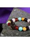 Virgo Zodiac Natural Stone 8mm Clover Bracelet - 6
