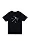 Unisex Black Basketball Ball Printed T-shirt