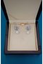 Stylish Butterfly Engagement Henna Wedding Wedding Evening Dress Earrings with Rhinestone Silver Color Pearl Dangle - 2