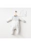 Baby Boy 2-Piece Overalls Set Lion Printed Cotton Fabric