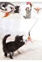 Furry Colorful Cat Play Fishing Rod 90cm - 7
