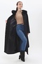 Long Sheepskin Coat with Fur Collar - 8