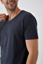 Men's Cotton V-Neck Short Sleeve T-Shirt 2 Pcs - 5