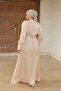 Beige Hijab Liya Sparkle Evening Dress - 4