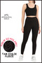 Women's Winter Black High Waist Tightening Leggings with Fleece Inside Curve High Waist Fleece Winter 1024 - 7