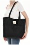 Women's Original Black Fabric Model Women's Hand and Shoulder Bag Emma Tnc1016 - 2