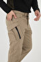 Camp594 Outdoor Softshell Water and Wind Resistant Winter Men's Beige Tactical Pants with Fleece Inside
