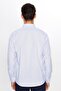 Men's Regular Fit Classic Cut Single Pocket Striped Italian Lapel Shirt - 5