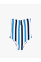 Strapless Swimsuit with Window Detail and Geometric Accessories - 6