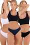 Women's Cotton Combed Single Jersey Fabric Bikini Panties Women's Bikini Panties 3 Colors