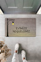 Welcome to Our Home Gray Door Front Mat with High Quality Digital Printing Street Light