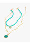 Seashell Patterned 2-Piece Beaded Chain Necklace Set - 2