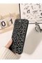 iPhone 16 Pro Max Compatible Case Matte Black Leopard Pattern Soft Camera Protection Cover - 3