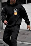 Cotton Small Astronaut Printed Oversize Sweatshirt - 2
