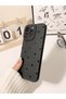 Iphone 16 pro max compatible case matte black heart pattern soft camera protected cover - 4