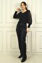 Women's Elastic Waist Crocodile Patterned Lycra Trousers