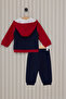 U.S. Polo Assn Navy Blue Zippered Hooded Baby Triple Suit Usb2082 - 6