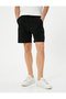 Cargo Pocket Bermuda Shorts with Lace-up Waist - 3