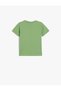 Dinosaur Printed Cotton Short Sleeve T-Shirt - Crew Neck - 2