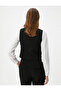 Tweed Vest Buttoned Square Collar with Pockets - 4