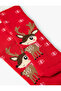 New Year's Patterned Towel Socks - 3