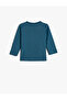 T-Shirt Long Sleeve Monster Printed Crew Neck Cotton - 2