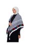 Black Checkered Palestinian Keffiyeh with Tassels from the Cities of Palestine S300005 - 4