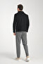 Snap Fastener Men's Polo Neck Short Stamp Coat Slim Fit - 6