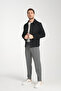 Snap Fastener Men's Polo Neck Short Stamp Coat Slim Fit - 7