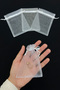 White Organza Sheer Tulle Pouch 100Pcs Measure 9X12Cm, Henna Cookie Nuts Gold Jewelry Promise Gift Bundle - 2