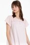 Women's 100% Cotton Nightgown / Eyelet Embroidery and Paneled Details / Powder Pink and Baby Blue Color Options. - 4