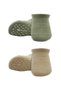 2-Piece Sneakers Non-Slip Colors Combed Cotton Socks 20104 Nile Beige - 4