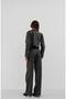 New Season Women's Antique Effect Zipper Detail Crop Leather Jacket 24W08022 - 5