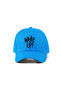 Wake up Embroidered Hat – Blue 100% Cotton Gabardine Unisex Model - 2