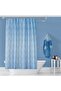 Bathroom Curtain 1X100X200 Single Wing Shower Curtain with Ring Gift 2344