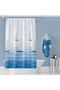 Bathroom Curtain 1X100X200 Single Wing Shower Curtain with Ring Gift 9889