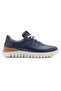 Genuine Leather Men's Sports Walking Shoes 2405 Navy Blue - 2