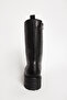 Deri̇club Women's Boots Thick Soled Zippered Daily Boots Real Leather Br 66159 Black - 5